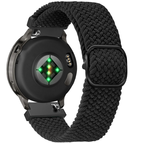 Bandz Garmin Vivomove 3s verstelbare nylon band (zwart)