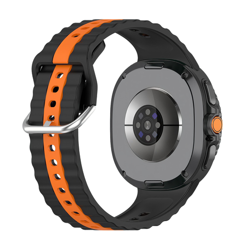Samsung Galaxy Watch 8 - 40mm Dual Sport Strap (Black/Orange)