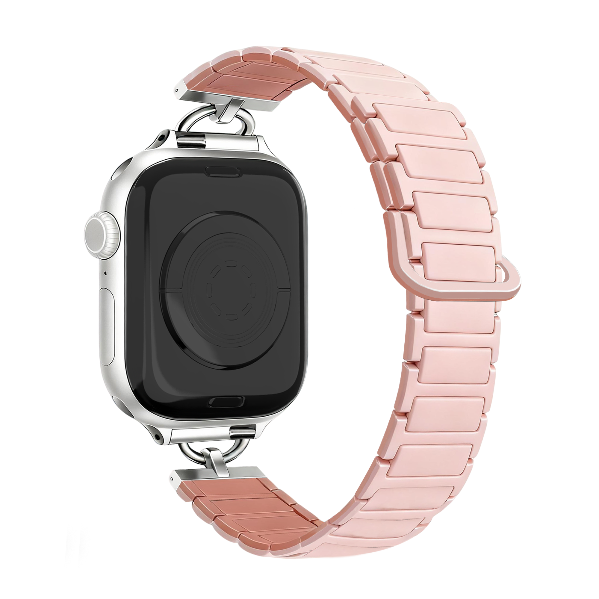 Bandz Apple Watch magnetische siliconen band 'Slim' (roze)