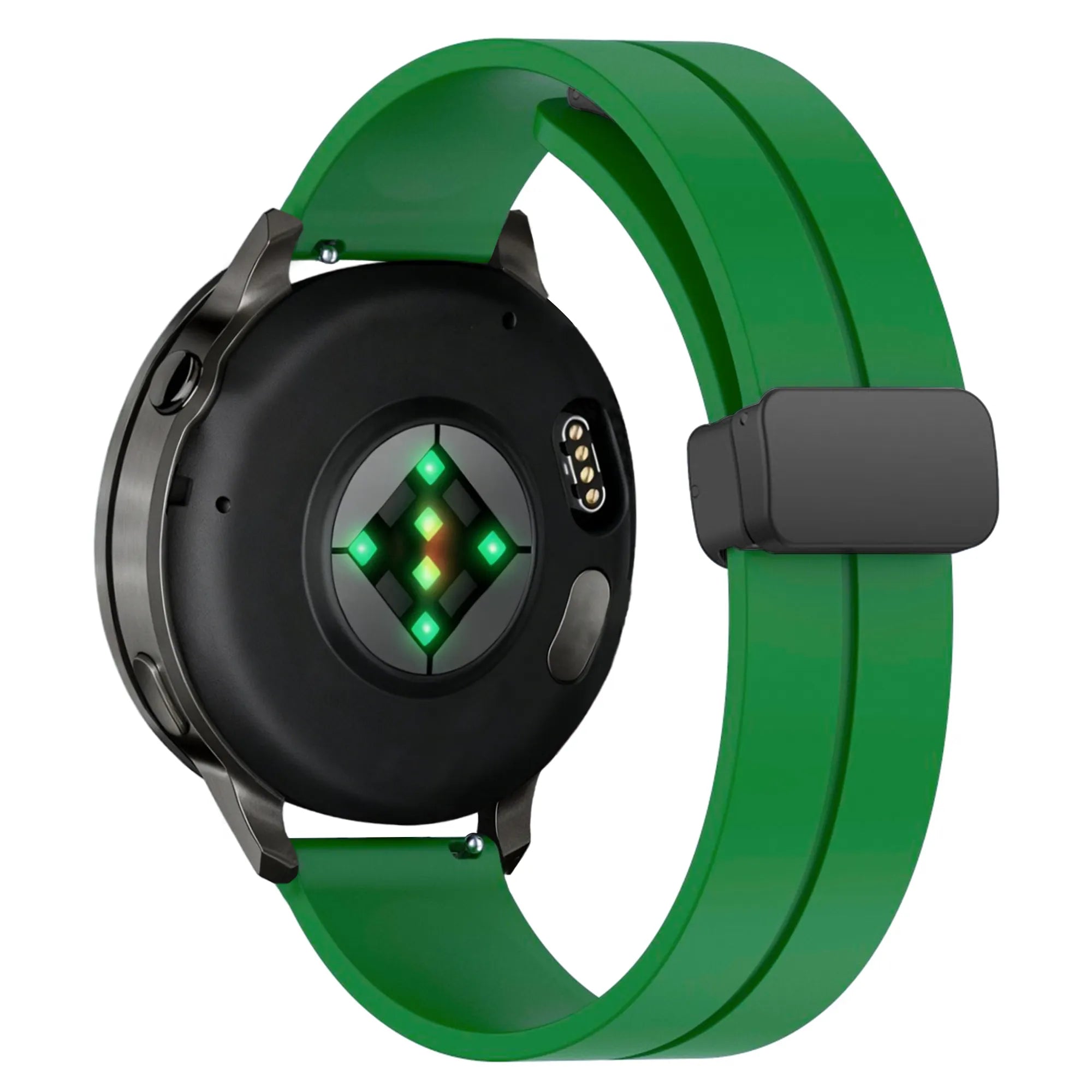 Bandz Garmin Vivoactive 6 siliconen band met D-buckle (groen)