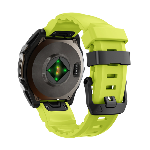 Garmin Quatix 8 - 51mm trail siliconen band (lime)
