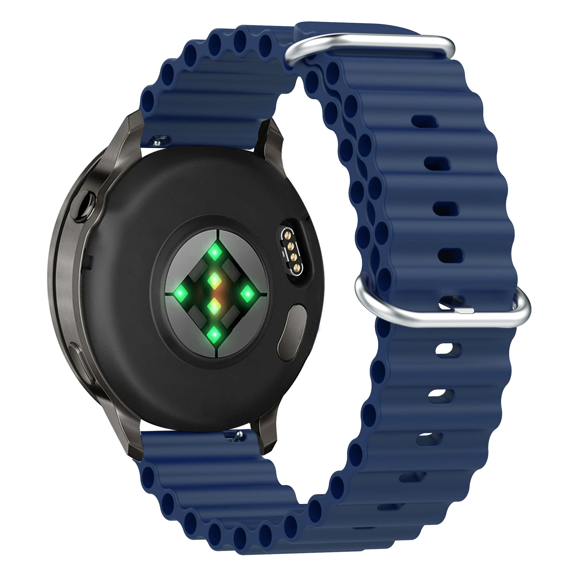 Bandz Garmin Vivoactive 3 ocean bandje 'Classic' (donkerblauw)
