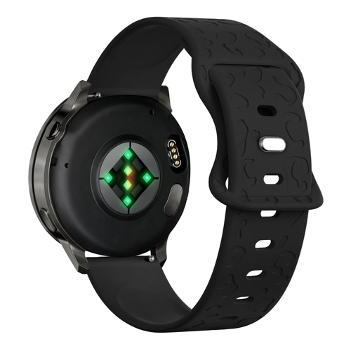 Bandz Garmin Venu 2s siliconen band 'Leopard' (zwart)
