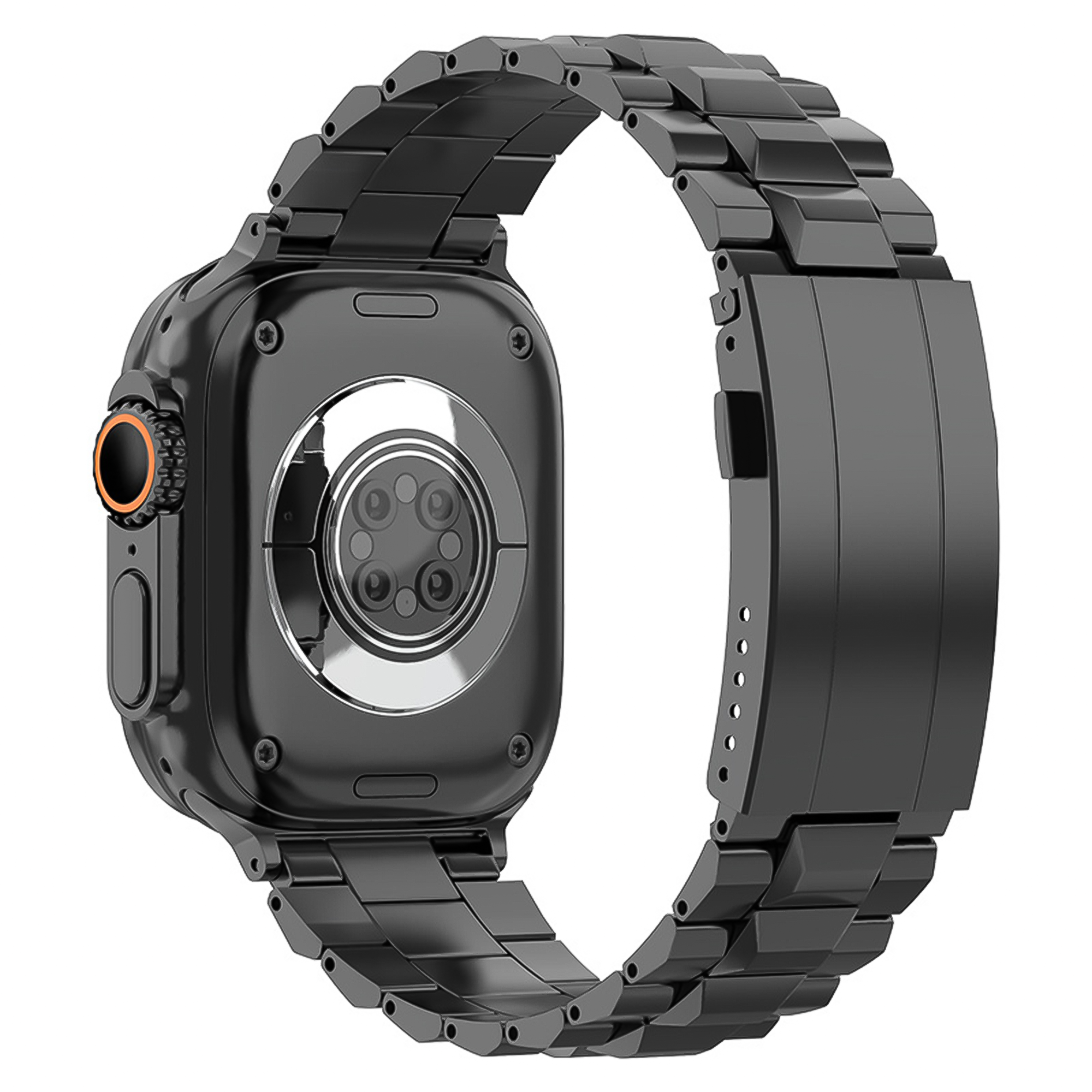 Bandz Apple Watch Ultra titanium band 'Deluxe' (zwart)