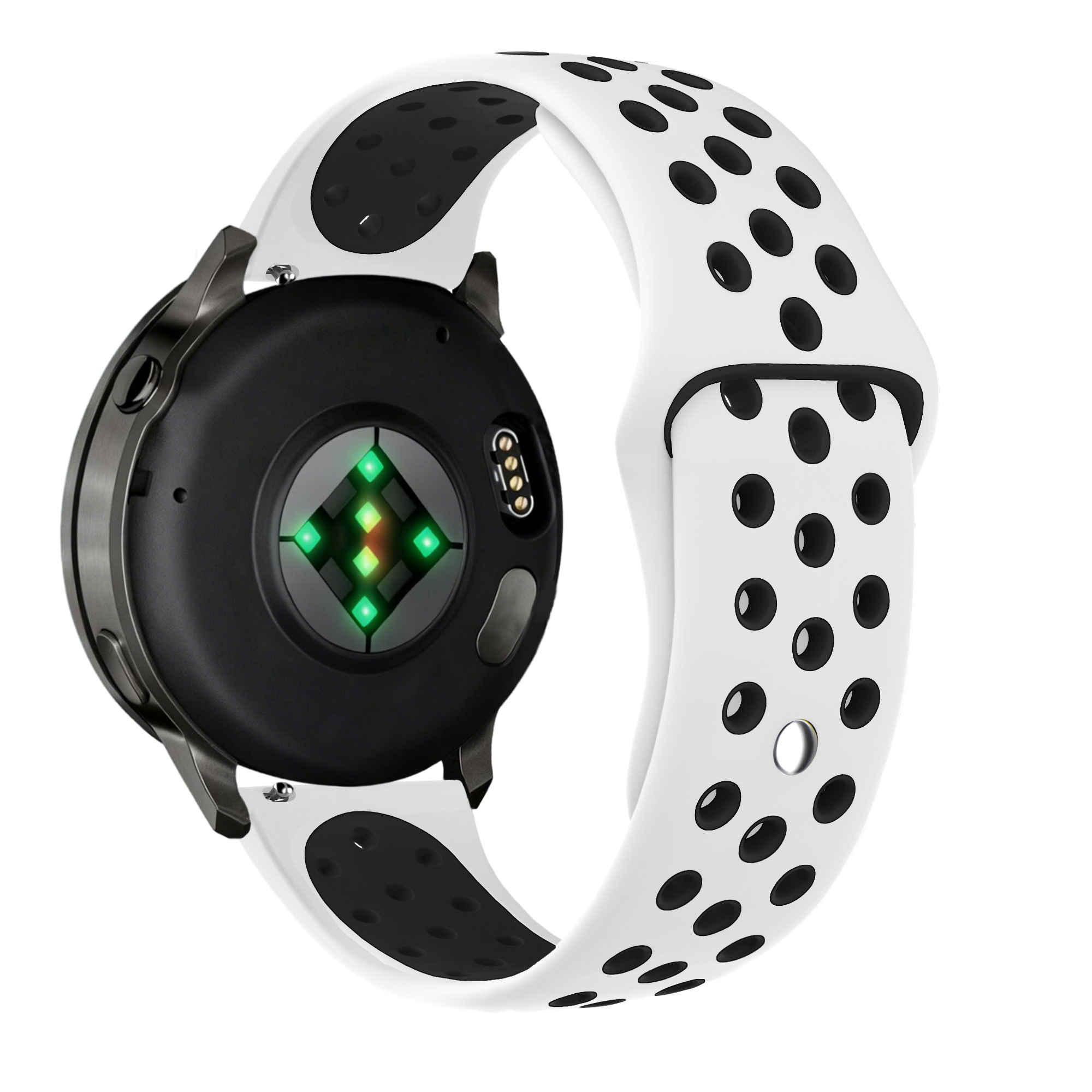 Bandz Garmin Vivoactive 4 Sport Strap 'Deluxe' (White/Black)