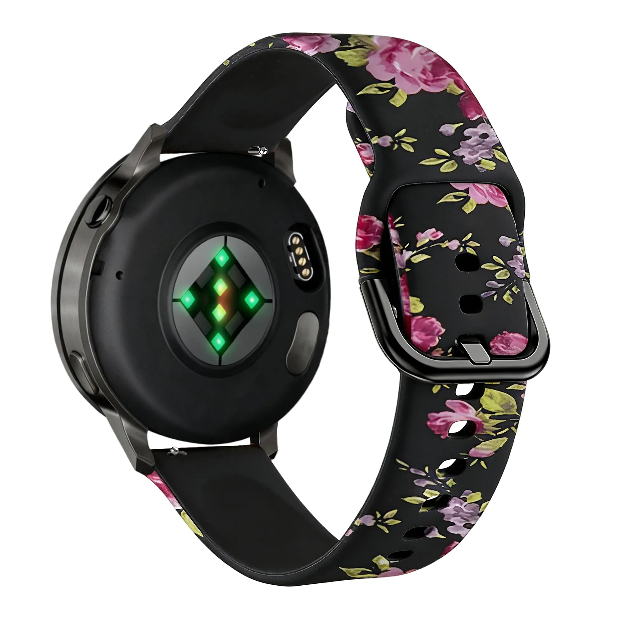 Bandz Garmin Venu 2 Plus Silicone Strap 'Pink Flower'
