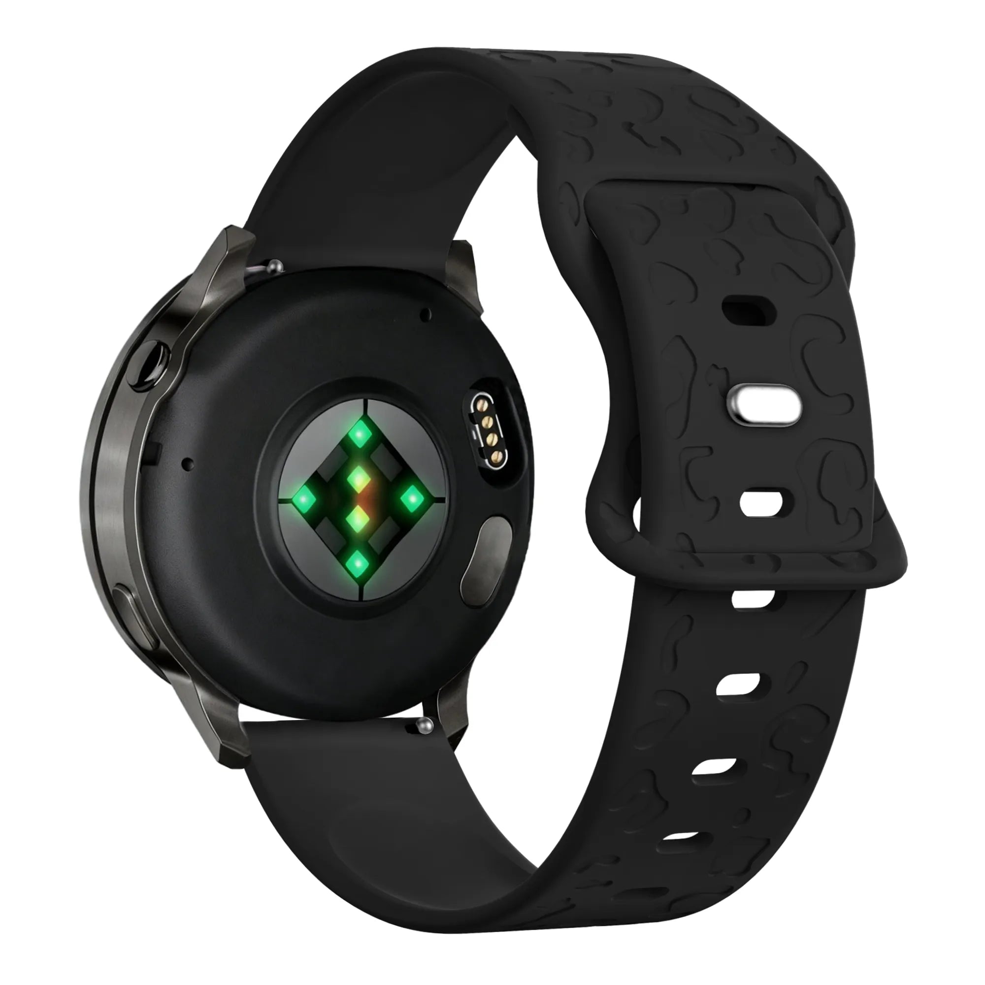 Bandz Garmin Vivoactive 3 Silicone Strap 'Leopard' (Black)