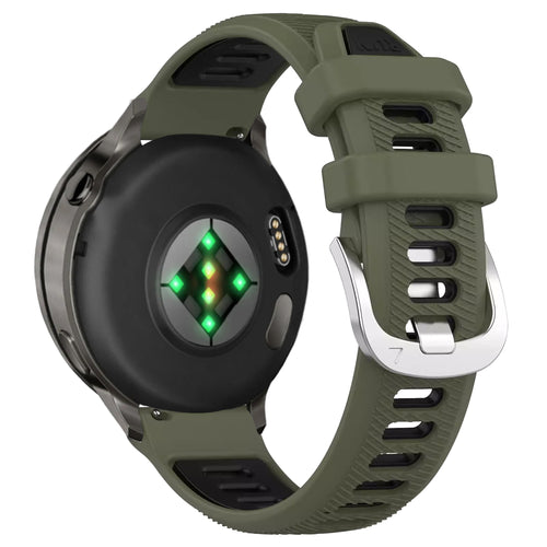 Bandz Garmin Venu 4 - 41mm sport band met gesp (olijfgroen/zwart)