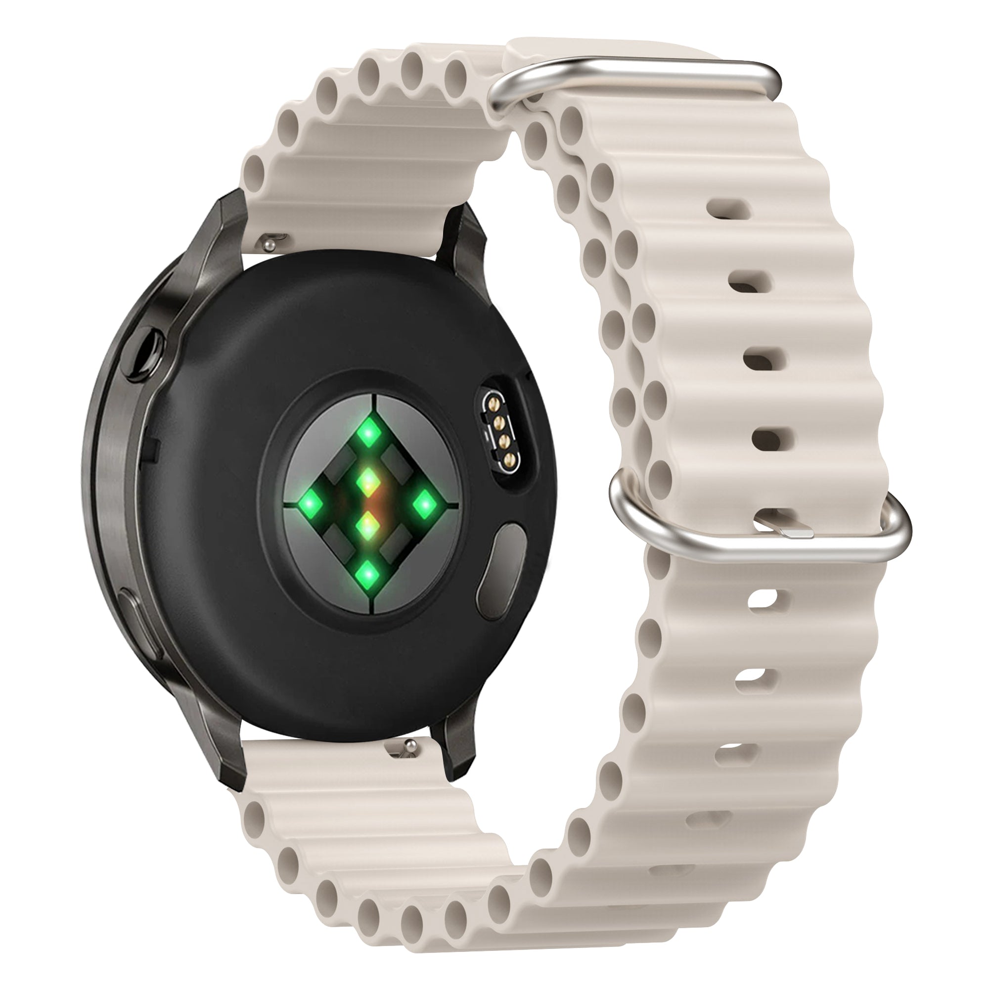 Bandz Garmin Vivoactive 3 ocean bandje 'Classic' (beige)