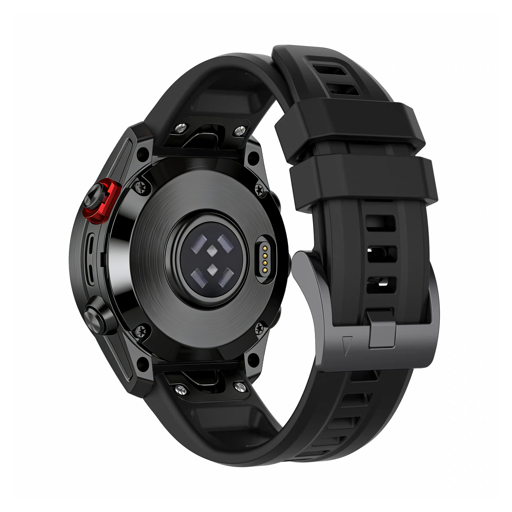 Bandz Garmin Descent Mk3(i) - 43mm siliconen band 'Classic' (zwart)