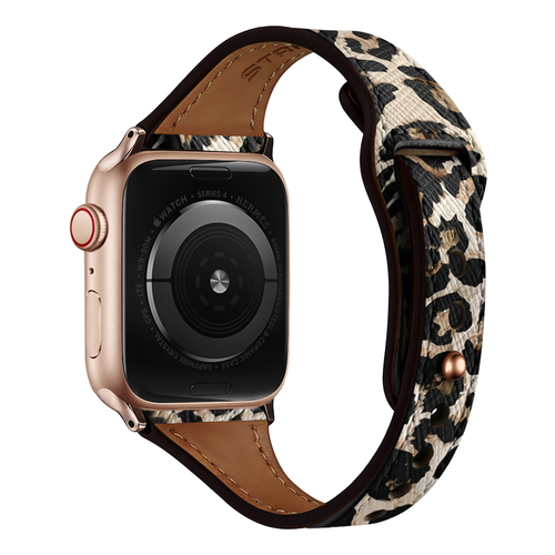 Apple Watch leren bandje (leopard)