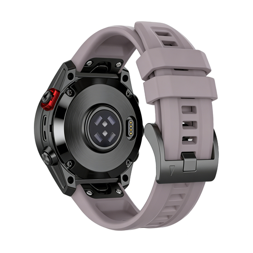 Bandz Garmin Descent Mk3(i) - 43mm siliconen band 'Classic' (lavendel grijs)