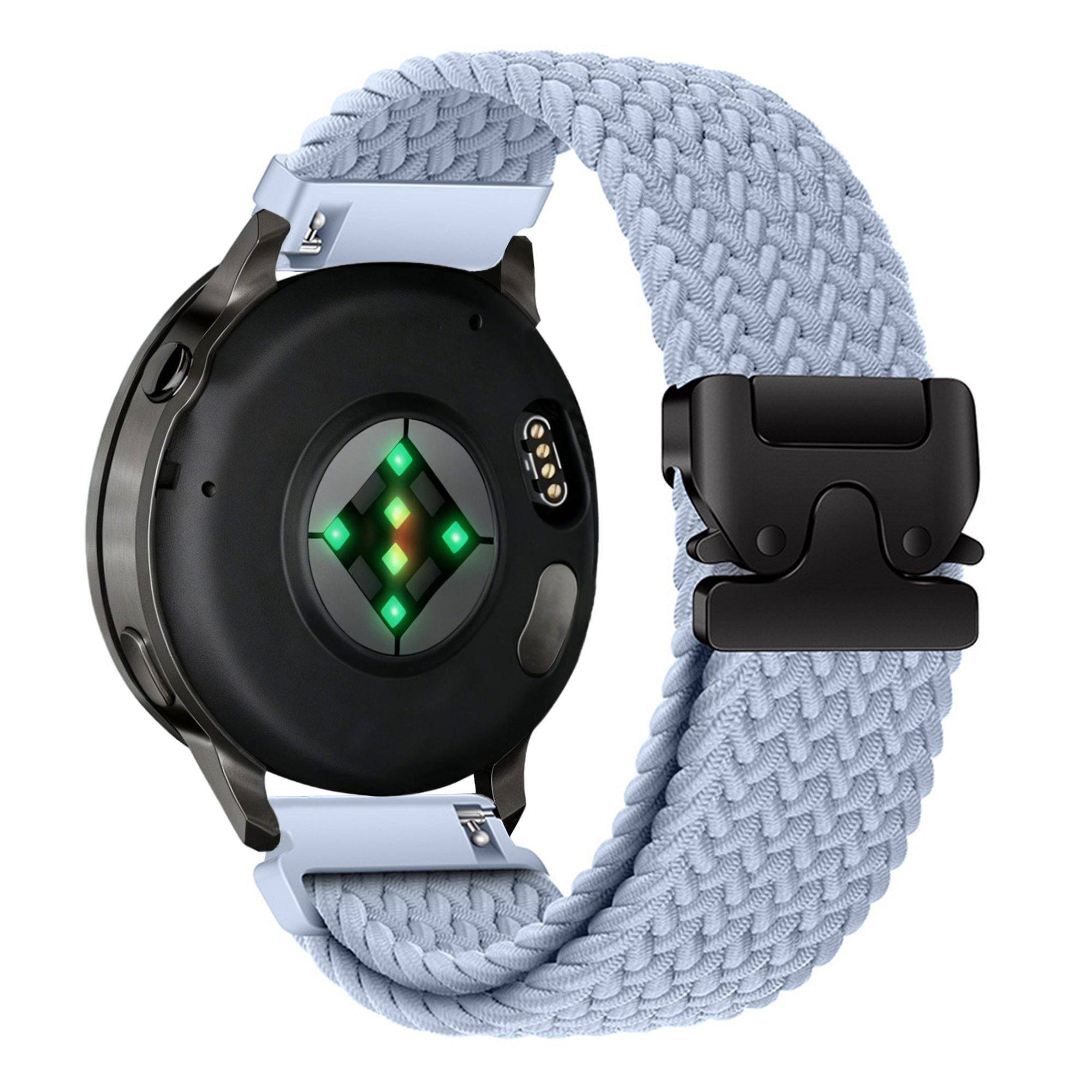 Bandz Garmin Venu 3s gevlochten band 'Parachute' (lichtblauw)