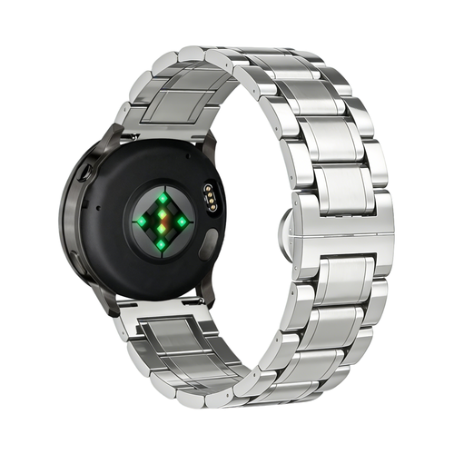 Bandz Garmin Vivoactive 4s Steel Link Strap 'Deluxe' (Silver)