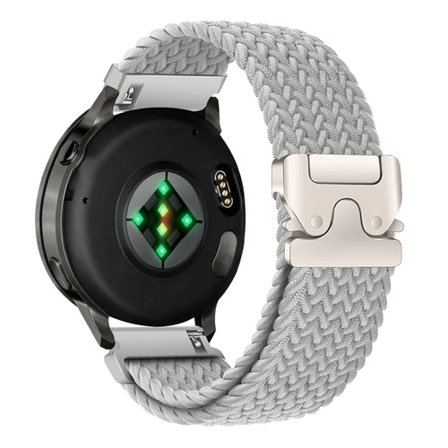 Bandz Garmin Vivoactive 4 Braided Strap 'Parachute' (Light Grey)