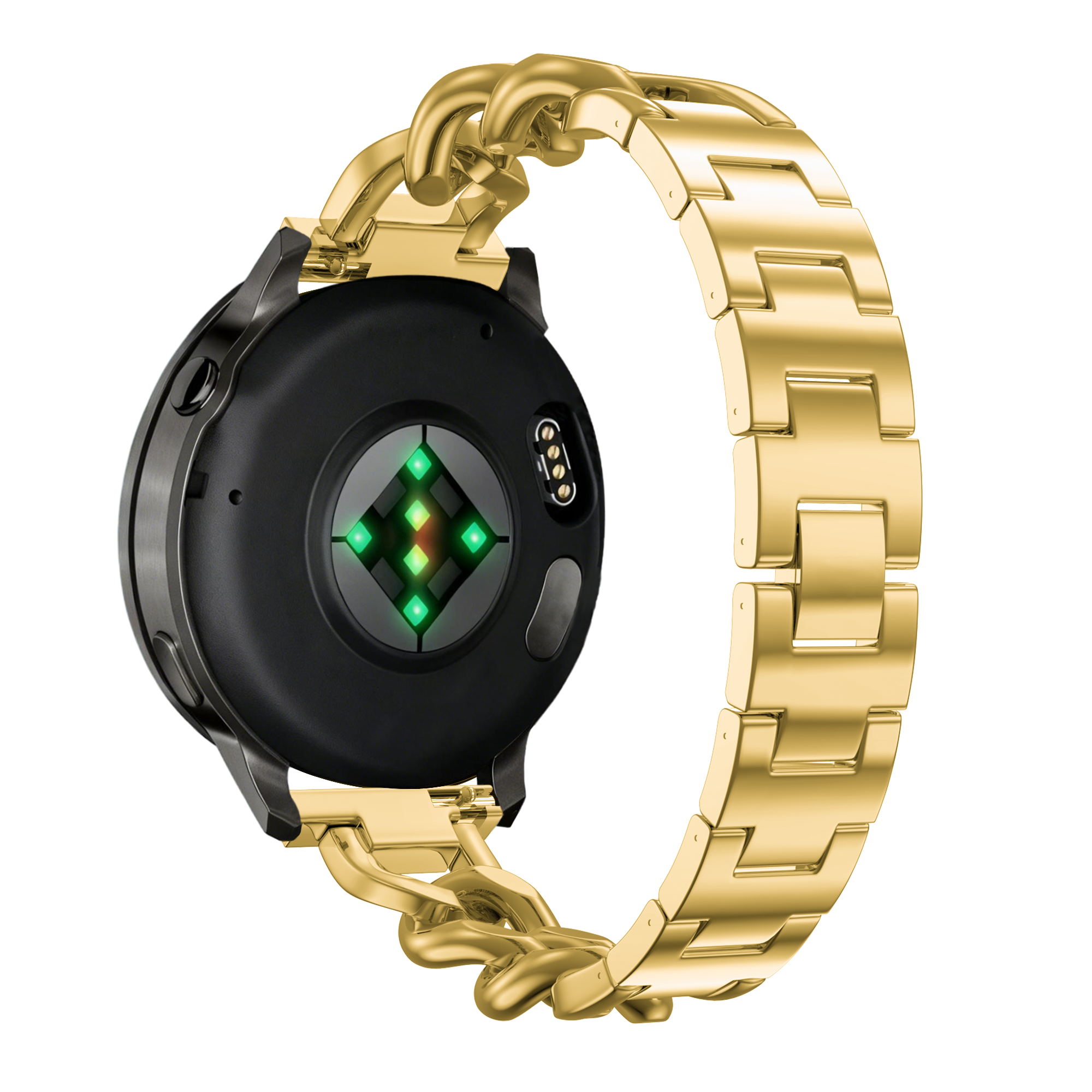 Bandz Garmin Venu 4 - 41mm metalen band 'Chains' (goud)