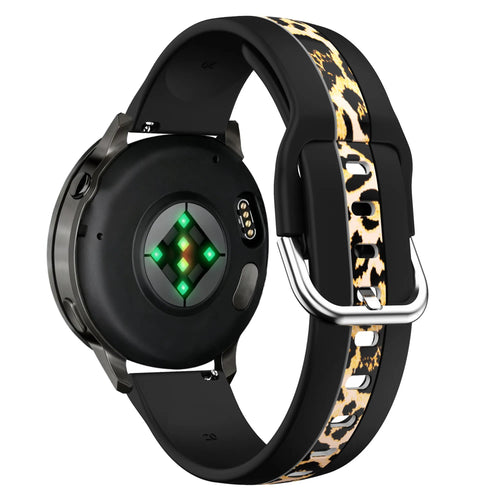 Bandz Withings ScanWatch 2 - 42mm dual leopard bandje (zwart)