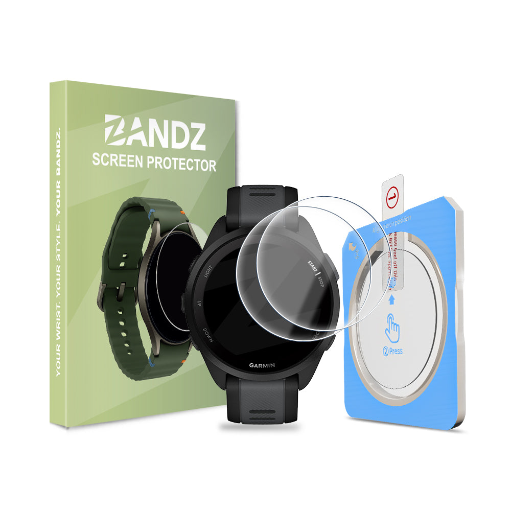 Bandz Garmin Forerunner 165 screenprotector met One-Click tool