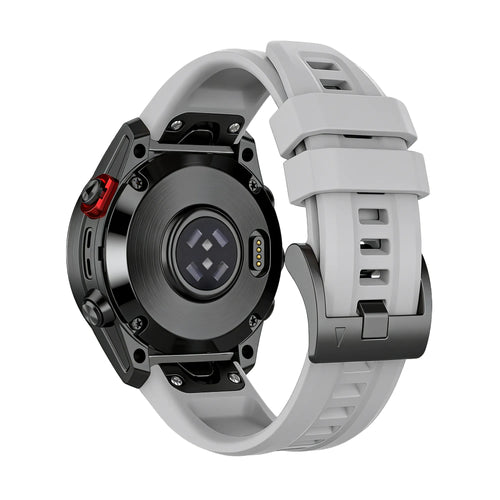 Bandz Garmin Forerunner 970 siliconen band 'Classic' (grijs)