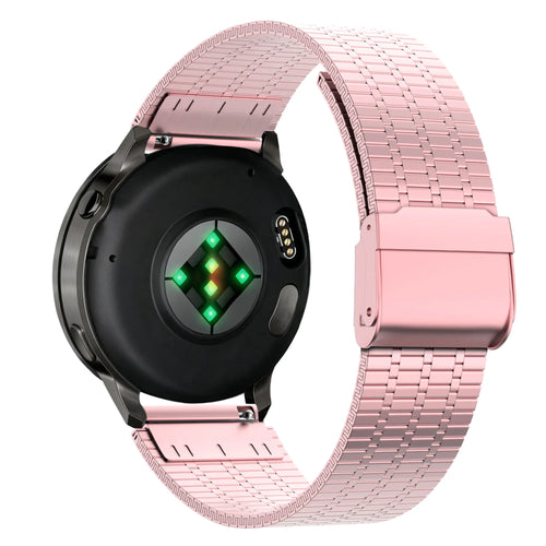Bandz Garmin Forerunner 70 verstelbare stalen band (roze)