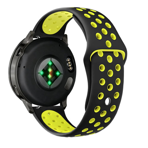 Bandz Garmin Forerunner 70 Sport Strap 'Deluxe' (Black/Yellow)