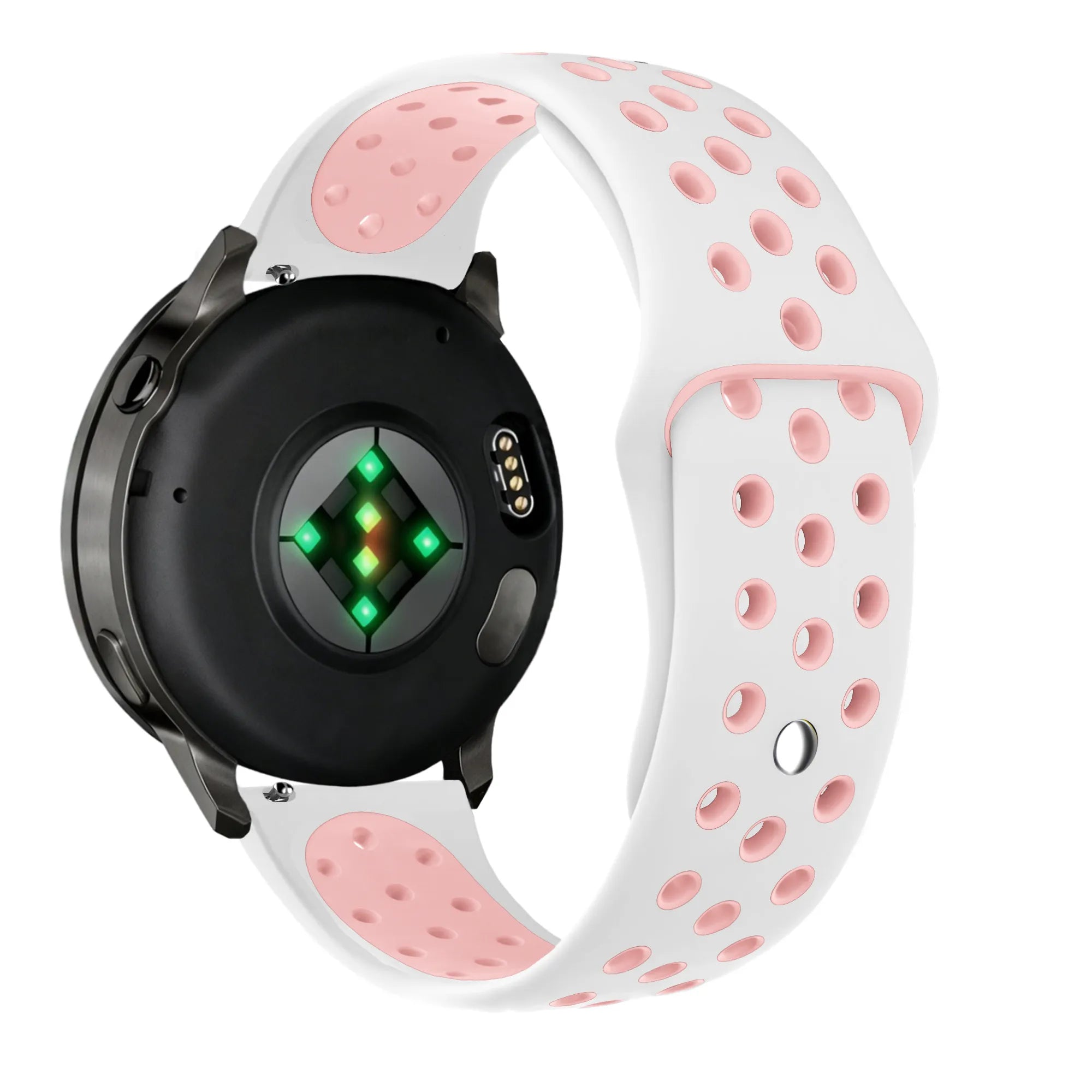 Bandz Garmin Forerunner 170 sport band 'Deluxe' (wit/roze)