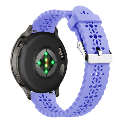 Bandz Garmin Approach S42 siliconen band 'Lace' (lichtpaars)