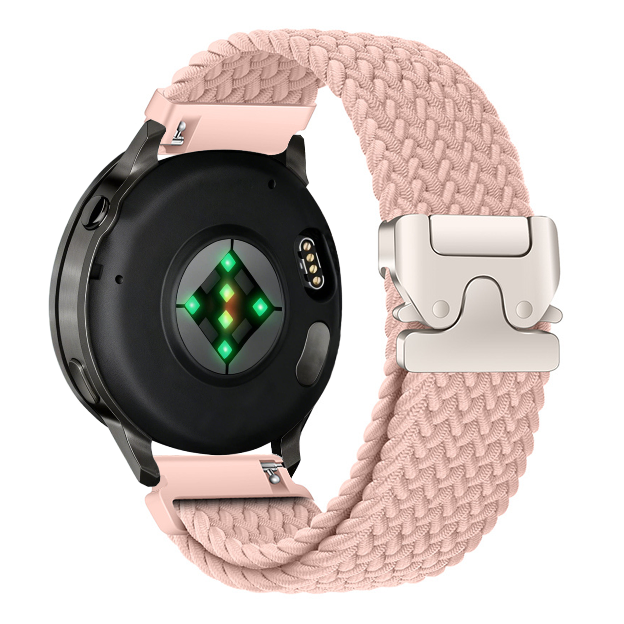 Bandz Garmin Venu 3s gevlochten band 'Parachute' (roze)