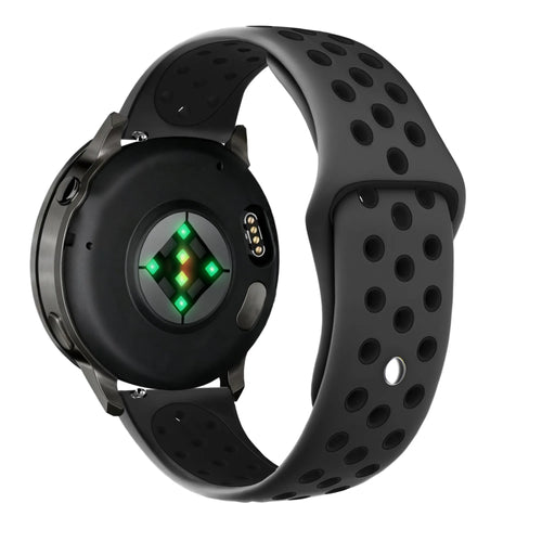 Bandz Garmin Forerunner 570 - 47mm sport band 'Deluxe' (donkergrijs/zwart)