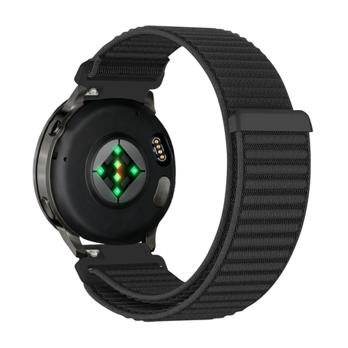 Bandz Garmin Vivoactive 4 Nylon Strap 'Wave' (Black)