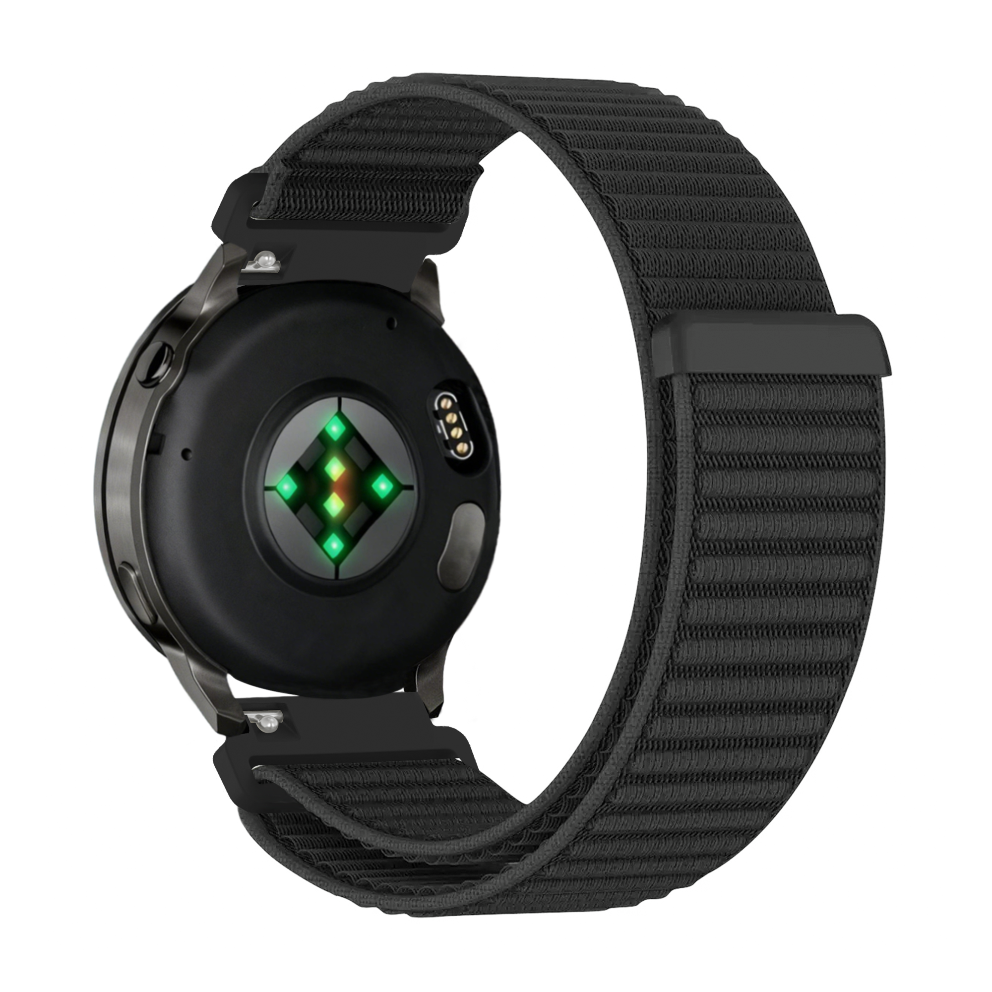 Bandz Garmin Vivoactive 4 Nylon Strap 'Wave' (Black)