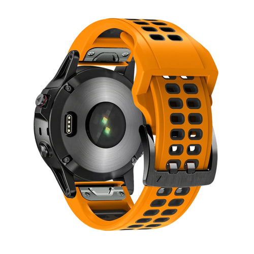 Bandz Garmin Instinct dual sport gesp band (oranje/zwart)