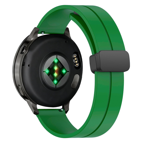 Bandz Garmin Vivoactive 4 Silicone Strap with D-Buckle (Green)