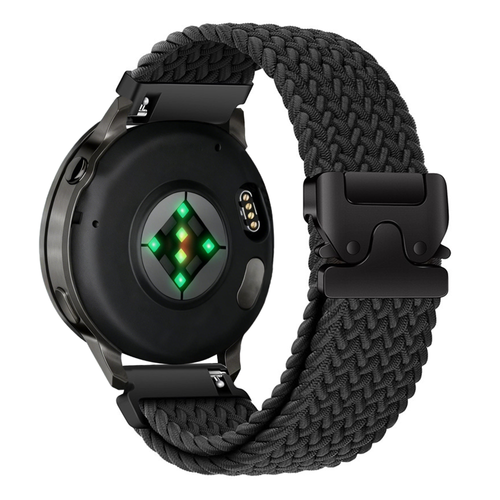 Bandz Garmin Approach S42 gevlochten band 'Parachute' (zwart)