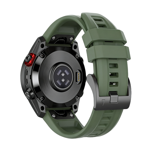 Bandz Garmin Fenix 5s / 6s siliconen band 'Classic' (legergroen)