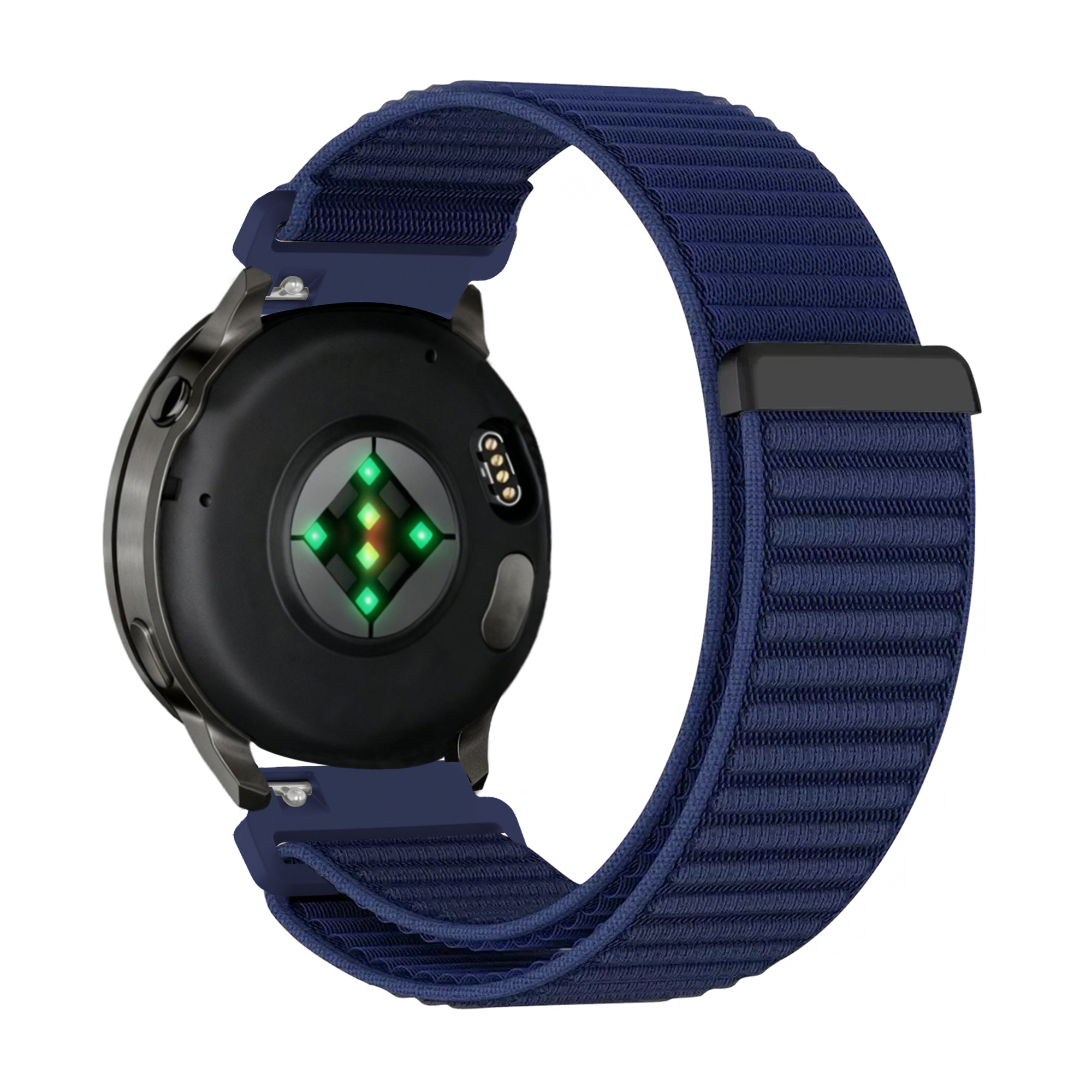 Bandz Garmin Venu 2 nylon band 'Wave' (donkerblauw)