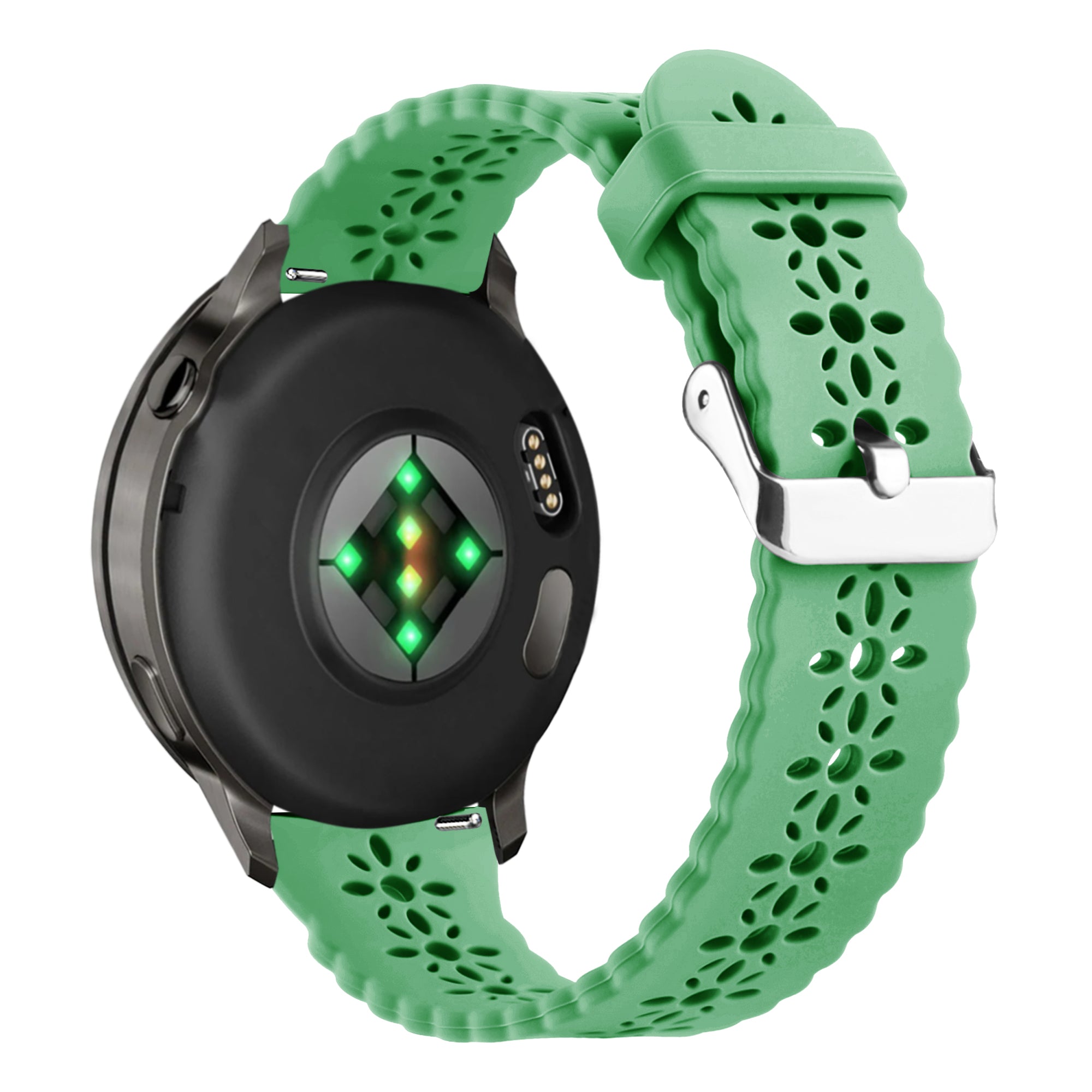 Bandz Garmin Vivoactive 6 siliconen band 'Lace' (lichtgroen)