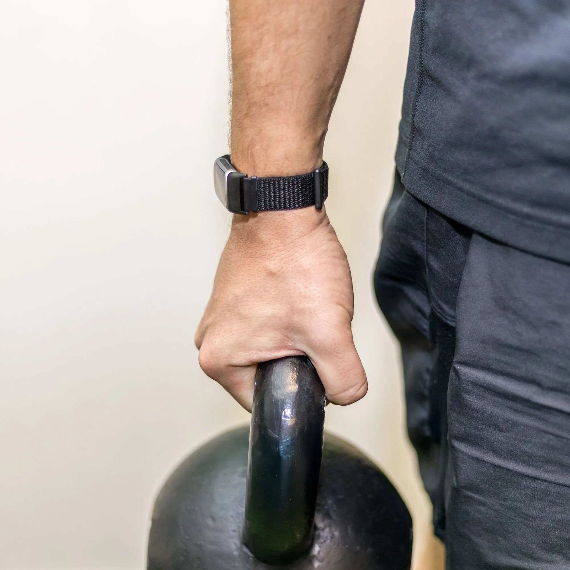Fitbit Charge 5 nylon bandje (zwart)