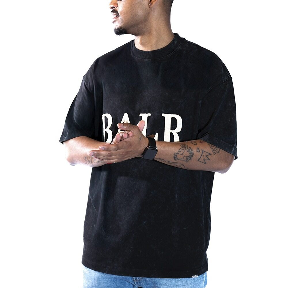 BALR Apple Watch leren band (zwart)