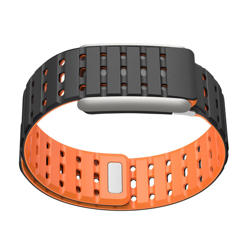 Magnetisch siliconen bandje geschikt voor Whoop 5.0 (zwart/oranje)
