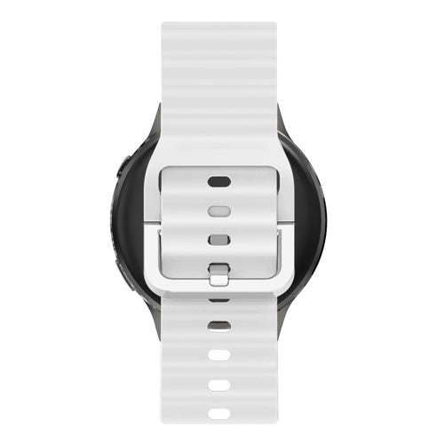 Bandz Garmin Bounce 2 Silicone Strap 'Wave' (White)