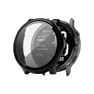 Bandz Garmin Venu 4 - 45mm PC hoesje met glas (zwart)