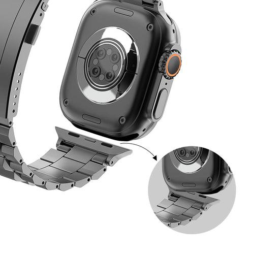 Bandz Apple Watch Titanium Strap 'Deluxe' (Graphite)