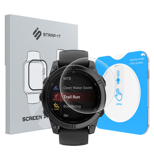 Screenprotector met One-Click tool - Garmin Fenix E (47mm)