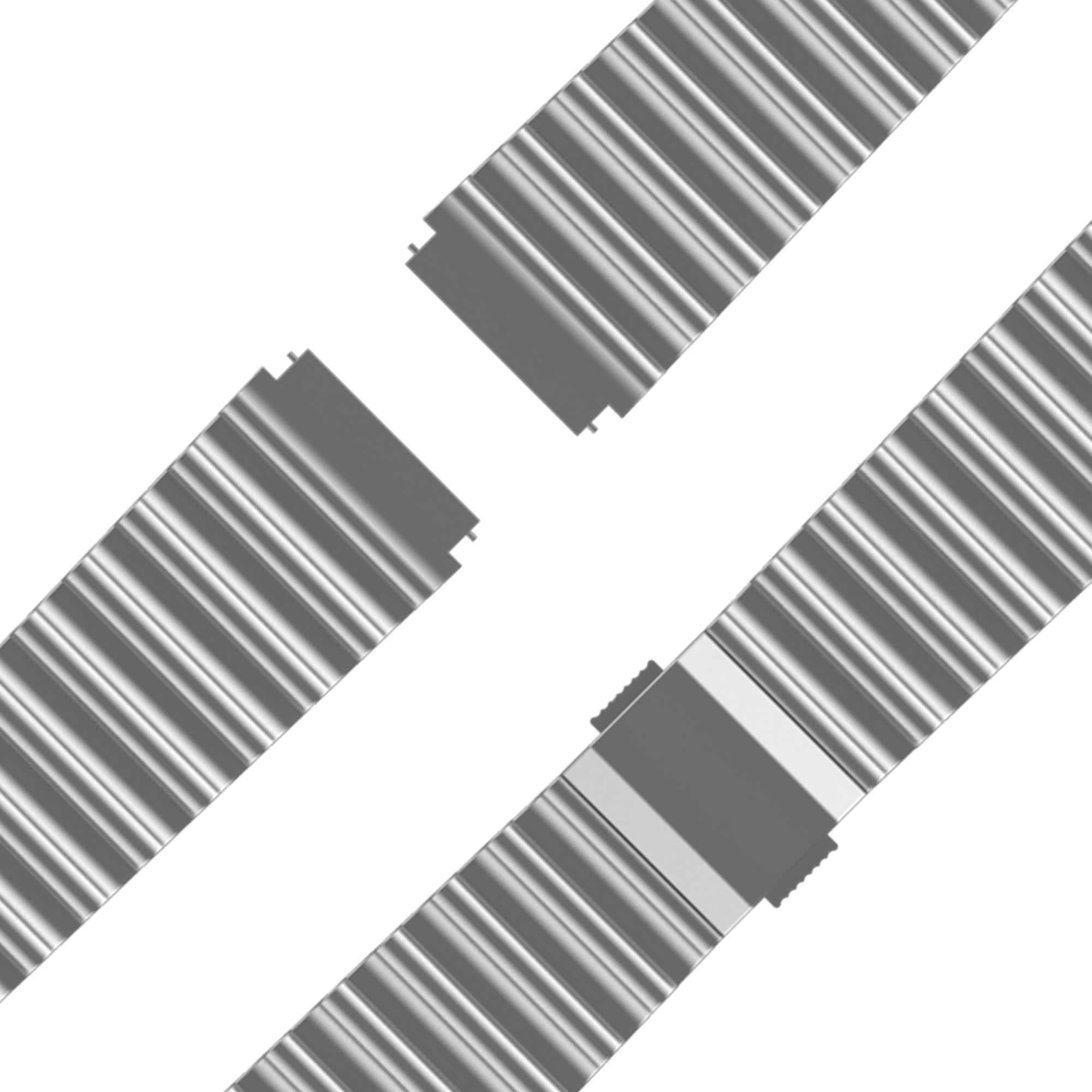 Bandz Garmin Venu 2 premium stalen band 'Ocean' (zilver)