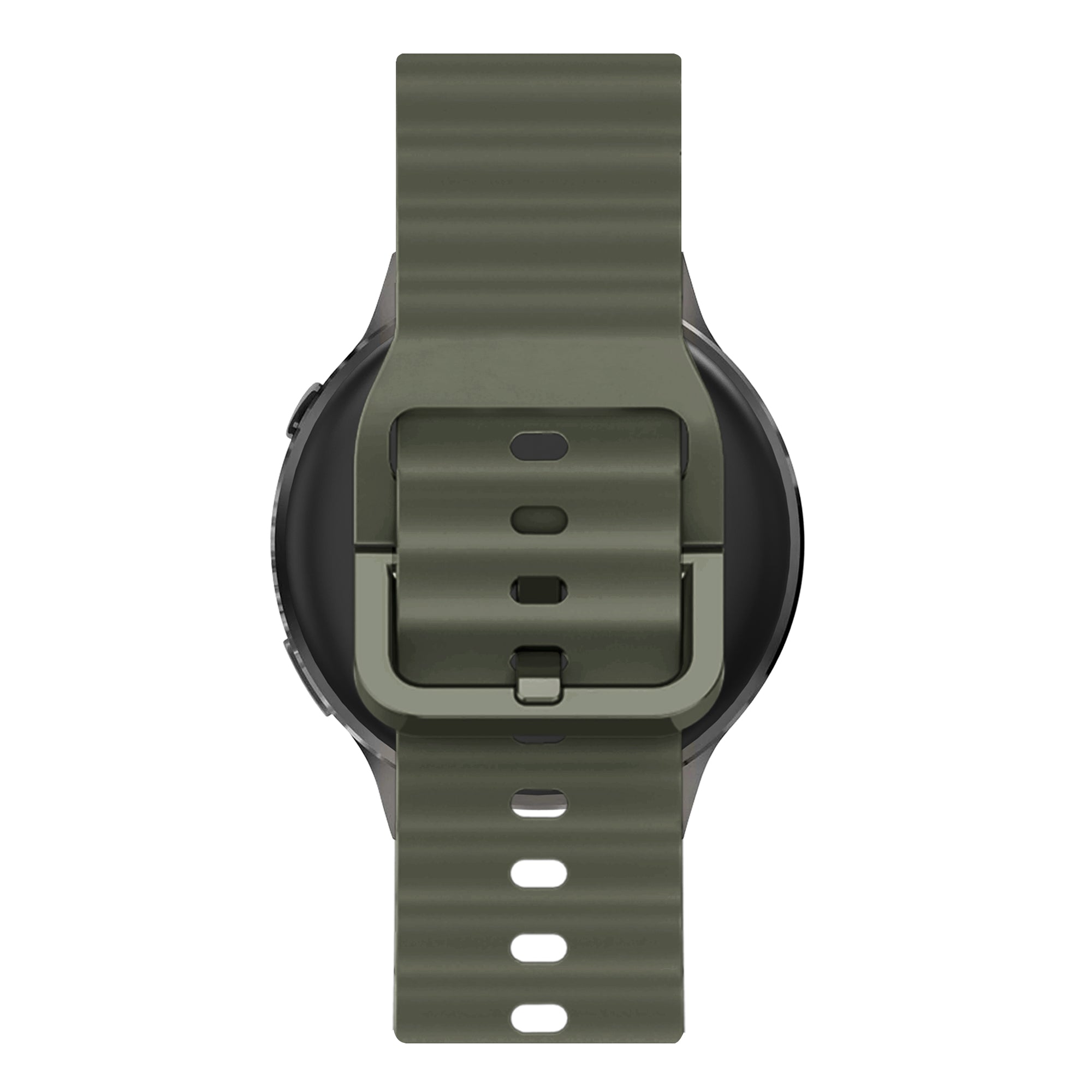 Bandz Garmin Forerunner 645 siliconen band 'Wave' (legergroen)