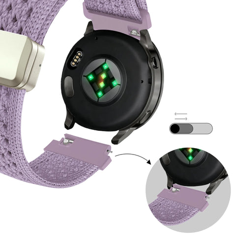 Bandz Oppo Watch X2 Mini vintage nylon band (lichtpaars)
