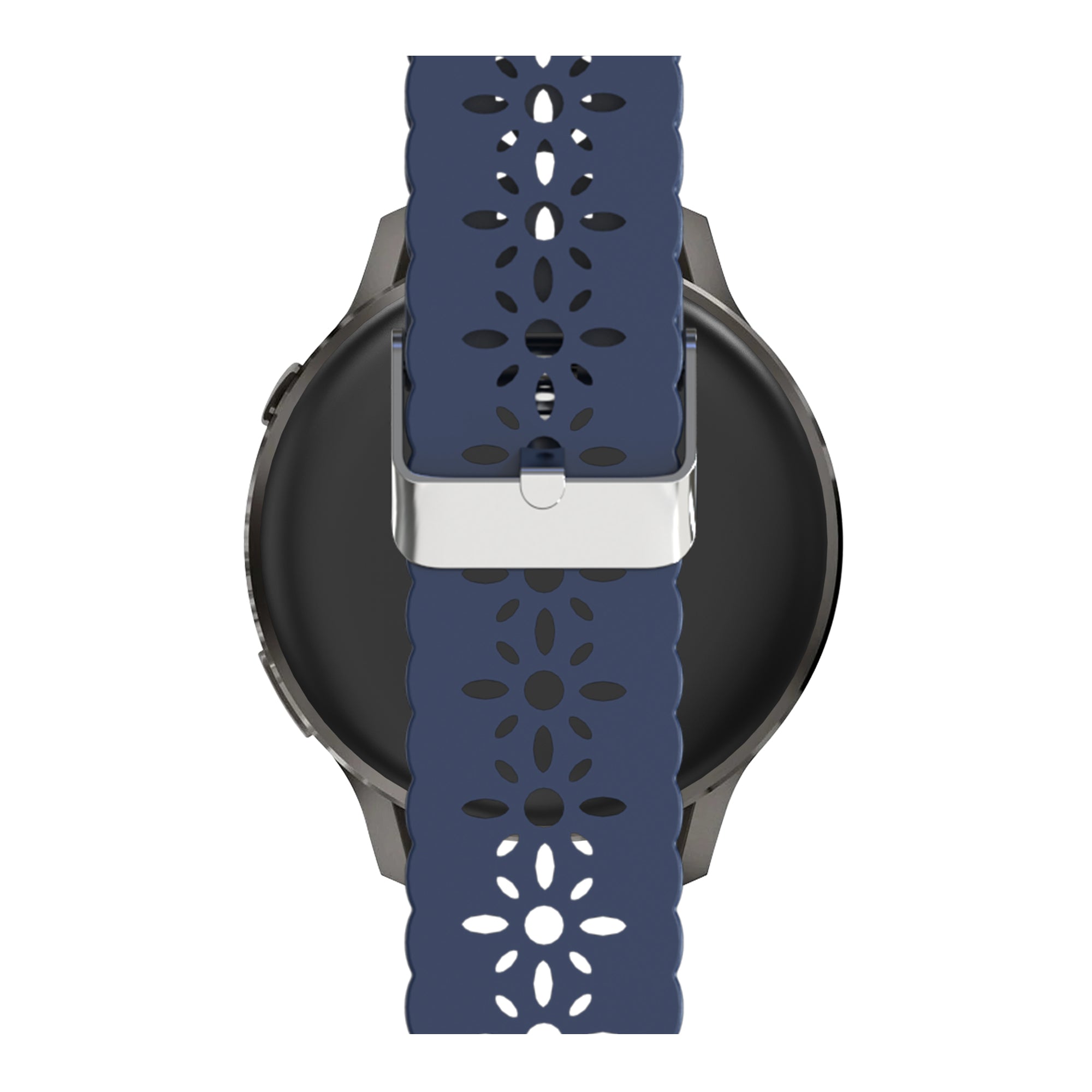 Bandz Garmin Vivoactive 6 siliconen band 'Lace' (donkerblauw)