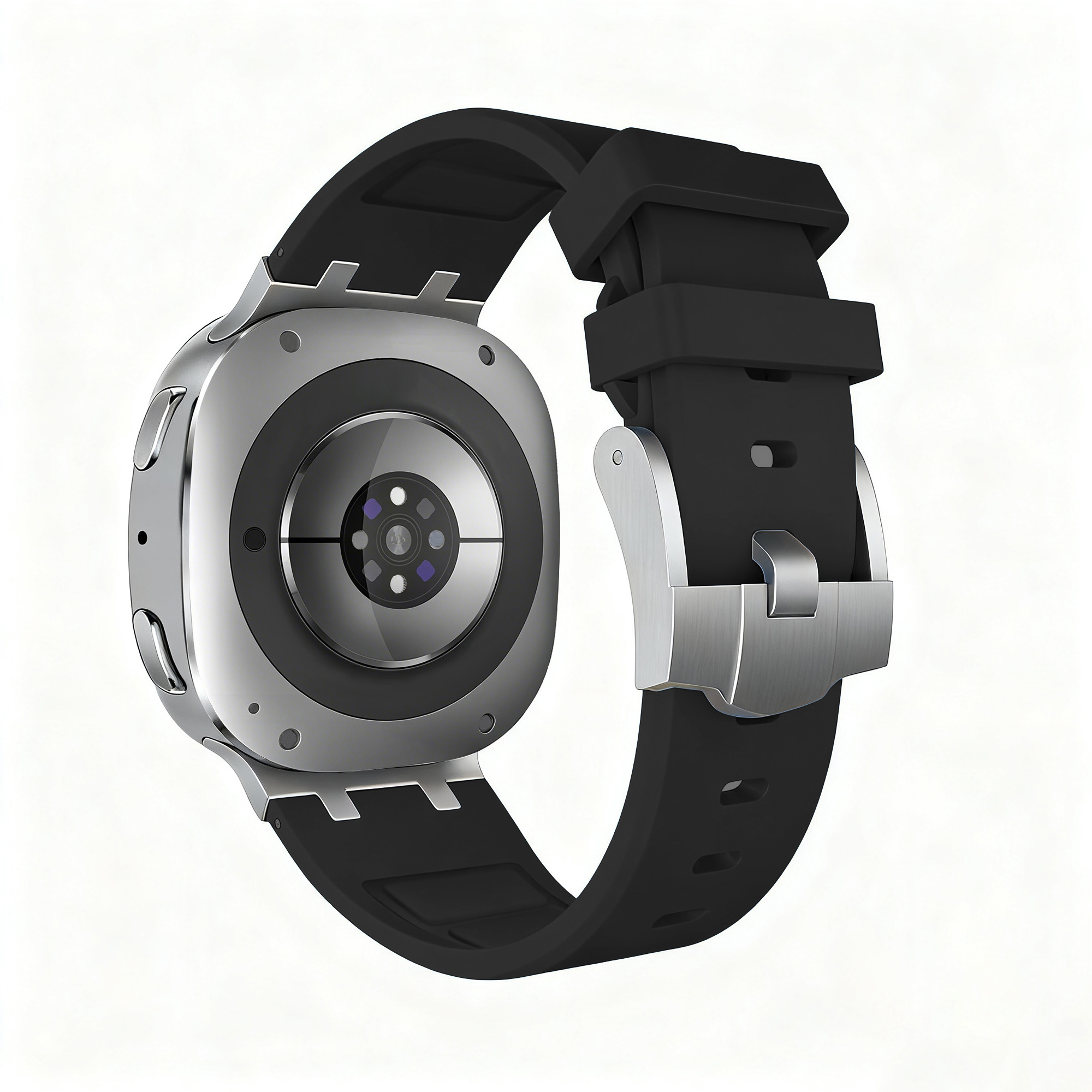 Bandz Samsung Galaxy Watch 8 Classic Silicone Strap 'Luxe Liquid' (Black)