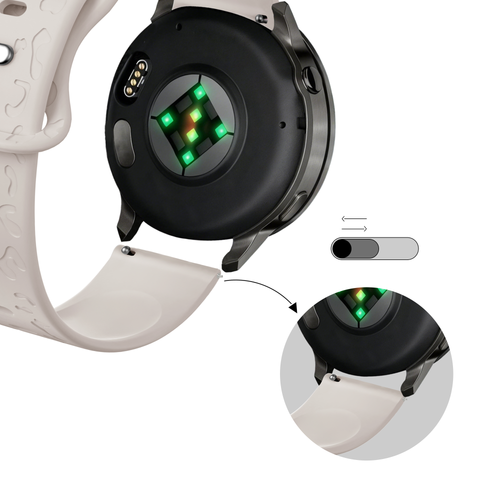 Bandz Garmin Vivoactive 3 siliconen band 'Leopard' (sterrenlicht)